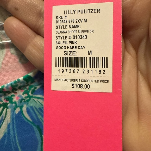 Lilly Pulitzer Woman’s  Dress in Blue and Pink Floral Size M - Picture 3 of 5